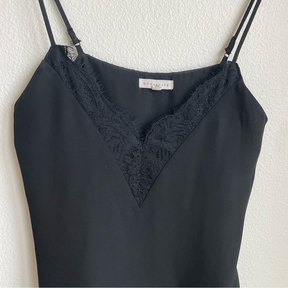Black Spaghetti Strap Tank